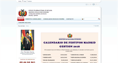 Desktop Screenshot of consuladodebolivia.es