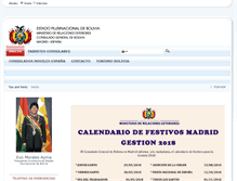 Tablet Screenshot of consuladodebolivia.es